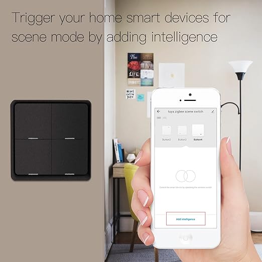 ZigBee Wireless Remote Control Smart Switch Wall Panel Transmitter, Requires - Image 3