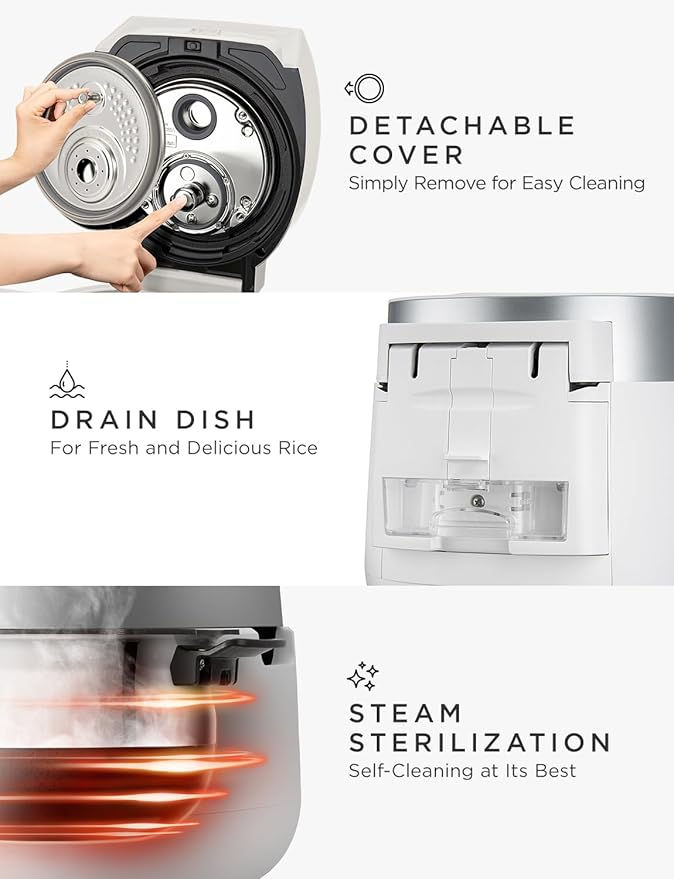 CUCKOO Twin Pressure Rice Cooker 6-Cup Uncooked / 12-Cup Cooked - Image 8