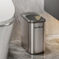 MRBIN Stainless Steel Motion Sensor Bathroom Trash Can, 10L / 2.6gal Slim Smart by mrbin