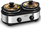 Sunvivi Dual Pot Slow Cooker, 2 Pot Small Mini Crock Buffet Server and Warmer by WeGetLife