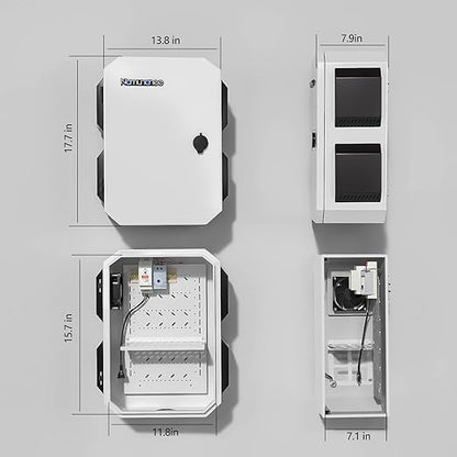 Outdoor Electrical Box with Thermostat and Fan, Cold-Rolled Steel Plate - Image 4