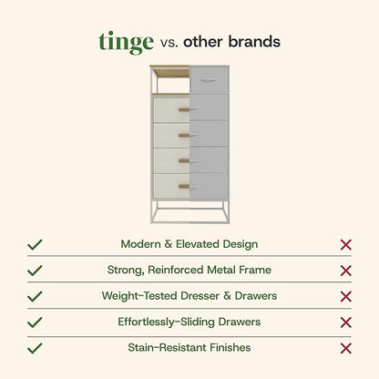 tinge Zana Premium Fabric Dresser - Image 9