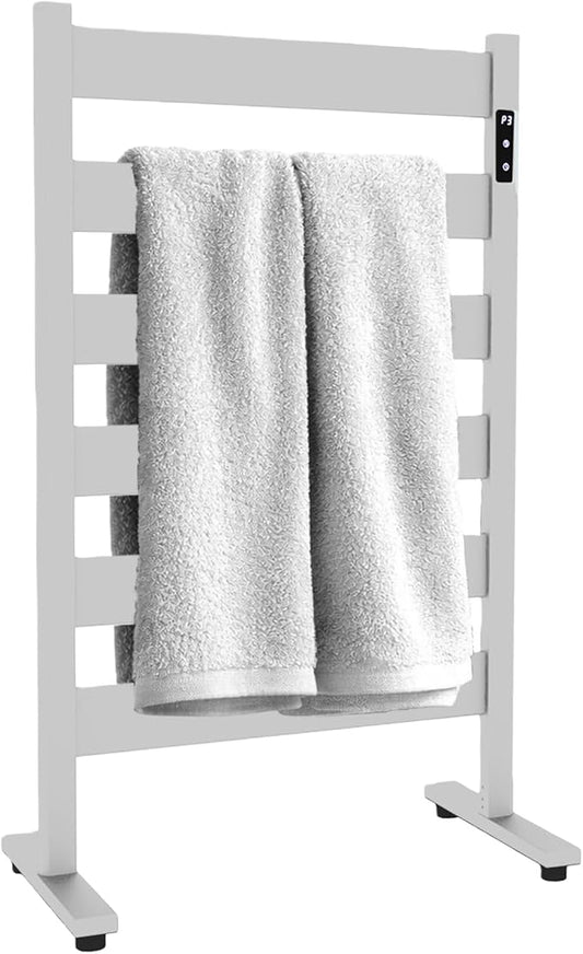 Heated Towel Rack – Rapid PTC Heating, LED Timer Control, High Temp & Large by Sawlece