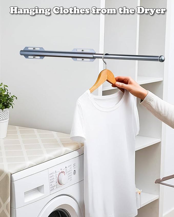 Valet Rod for Closet Pull Out, Standard Retractable closet rod organization rack - Image 7
