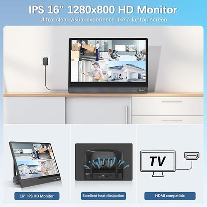 【All-in-One Security System】 5MP Outdoor Wireless Security Camera System - Image 2