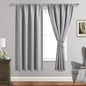 JIUZHEN Silver Grey Curtains for Bedroom by JIUZHEN