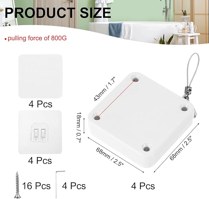 MECCANIXITY Punch-Free 800g Automatic Sliding Screen Door Closer - Image 2