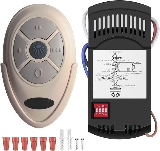 Universal Ceiling Fan Remote Control Kit Replacement by BreezeBay