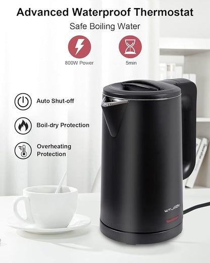 0.8L Electric Kettle Stainless Steel, 800 Watts Small Electric Kettle 27 Ounce - Image 4