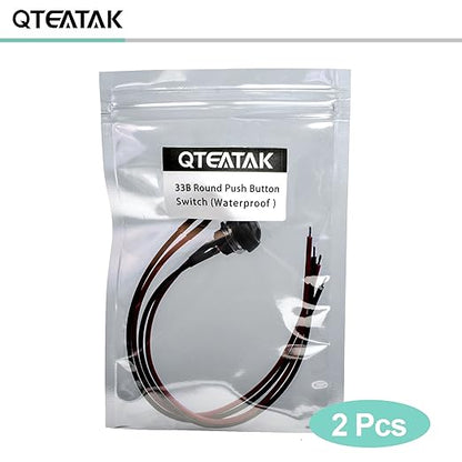QTEATAK 1/2" Pre-Wired Mounting Hole On/Off Mini Round Waterproof Momentary - Image 6