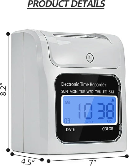 TooCust Time Clock Bundle with 400 Time Cards, 4 Ink Ribbons, 2 Ten-Slot Time - Image 6