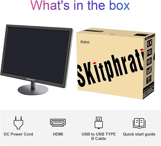 SKitphrati 18.5 Inch Touchscreen Monitor HD 1366x768, VESA Wall Mountable - Image 7