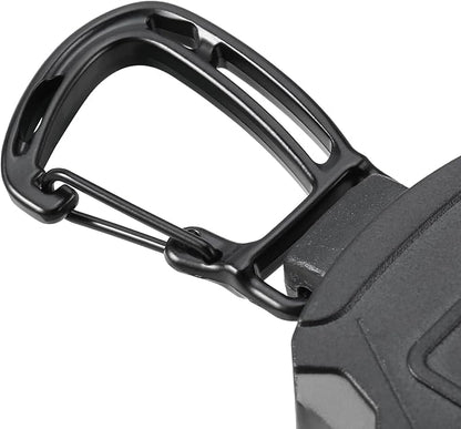 2 Pack Retractable Keychain Heavy Duty Carabiner Badge Holder, Tactical ID - Image 5