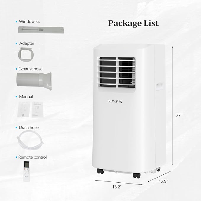ROVSUN WiFi Enabled Smart 9000 BTU Portable Air Conditioner - Image 6