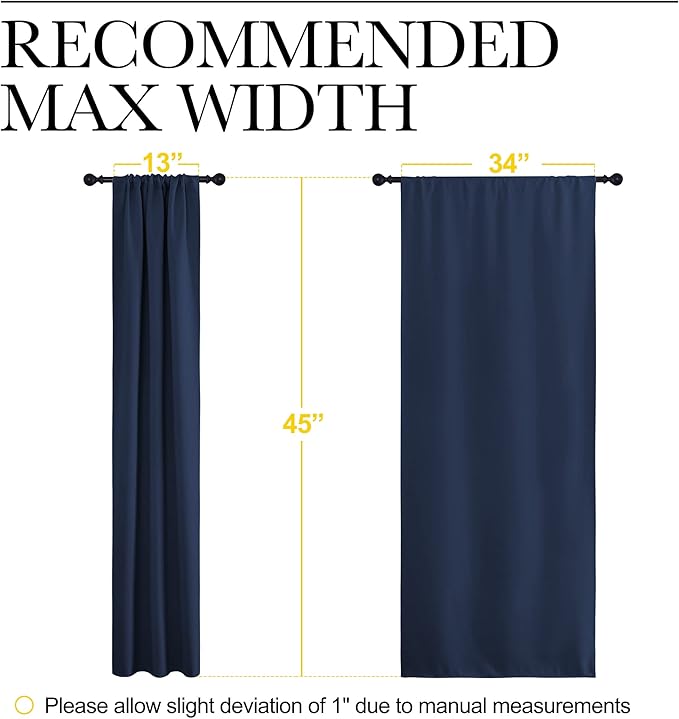 NICETOWN Kitchen Curtains, Short Blackout Curtains & Drapes, Thermal Insulated - Image 7