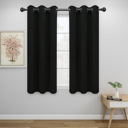 Easy-Going Blackout Curtains for Bedroom, Solid Thermal Insulated Grommet and by Easy-Going