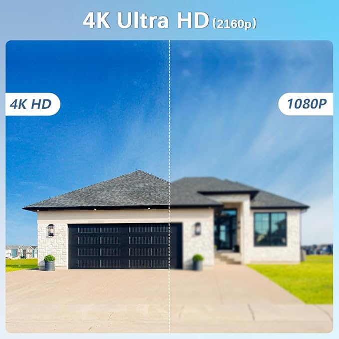 【130°Ultra Wide-Angle】 Outdoor Wired Security Camera System, Home Video - Image 2