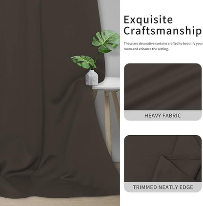 Easy-Going Blackout Curtains for Bedroom, Solid Thermal Insulated Grommet and - Image 5