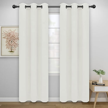 Easy-Going Blackout Curtains for Bedroom, Solid Thermal Insulated Grommet and by Easy-Going