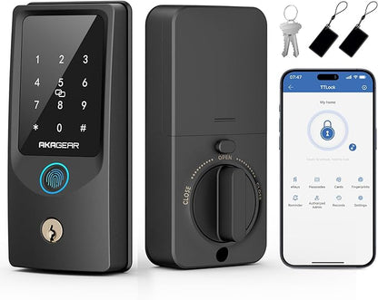 AkaGear T02 Fingerprint Keyless Entry Door Lock by AKAGEAR