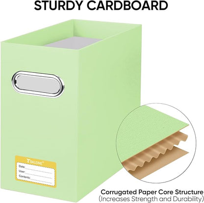 BALEINE File Organizer Box, Cardboard File Folder Organizer - Image 4