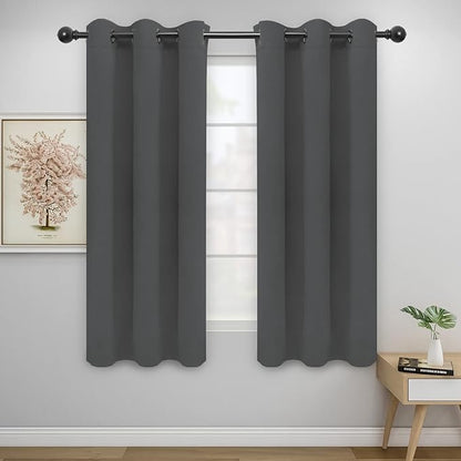 Easy-Going Blackout Curtains for Bedroom, Solid Thermal Insulated Grommet and by Easy-Going