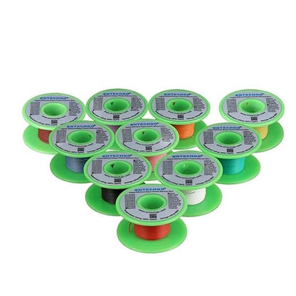 BNTECHGO 30 Gauge Silicone Wire Kit 10 Color Each 30 ft Flexible 30 AWG by BNTECHGO