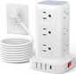 AnnTane Surge Protector Power Strip 10 FT Cord, Power Strip Tower by anntane