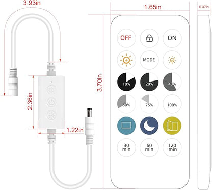 Pandery Remote Dimmer LED Controller Kit, App Control 2.4G RF Wireless Remote - Image 3