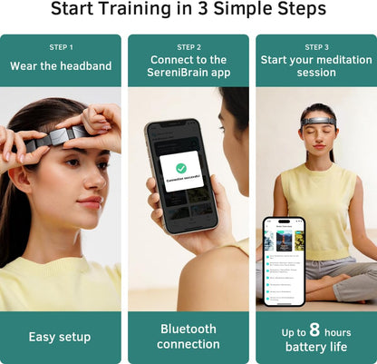 eeg neurofeedback headband for meditation & brainwave monitoring, view 9