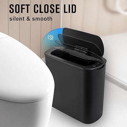 Cesun Automatic Motion Sensor Black Bathroom Trash Can - Image 5