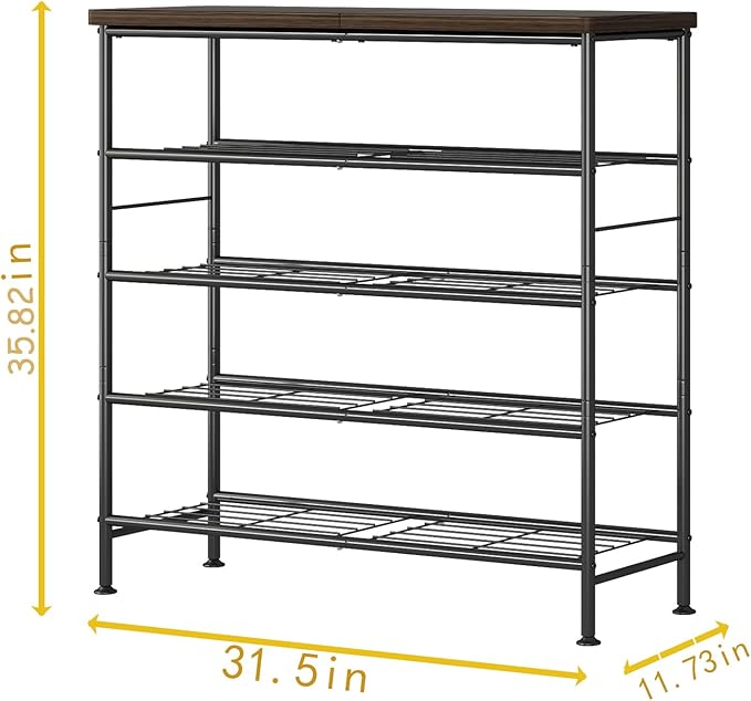 SUOERNUO Shoe Rack Organizer 5 Tier - Image 3