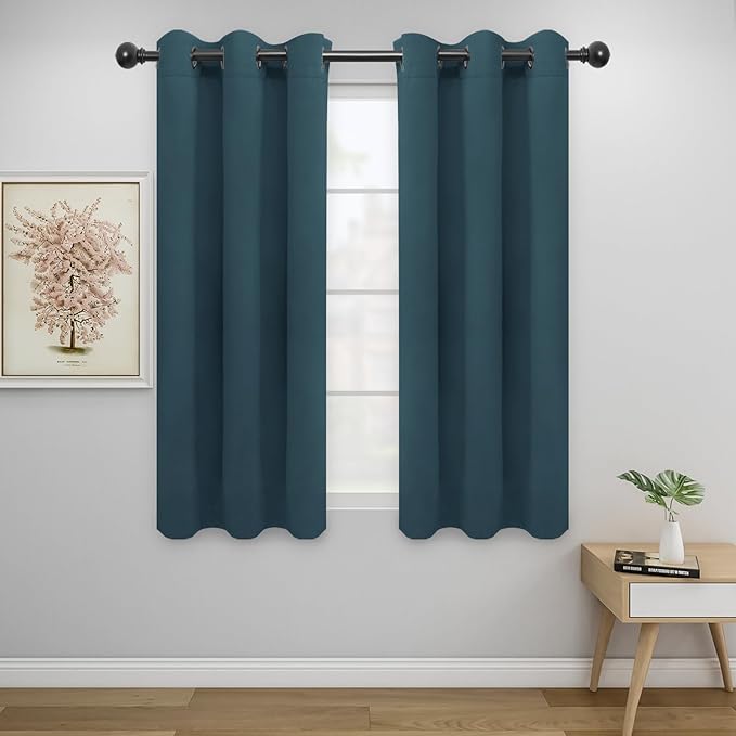 Easy-Going Blackout Curtains for Bedroom, Solid Thermal Insulated Grommet and by Easy-Going