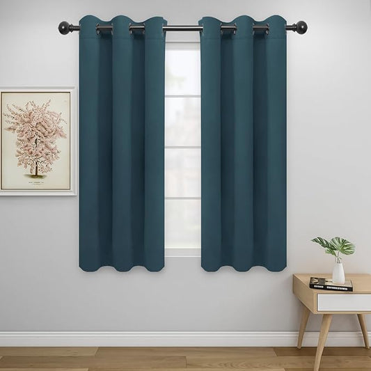 Easy-Going Blackout Curtains for Bedroom, Solid Thermal Insulated Grommet and by Easy-Going