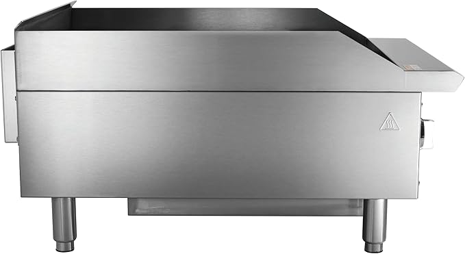 Kratos 24" Wide Commercial Restaurant Gas Countertop Griddle, Thermostatic - Image 2