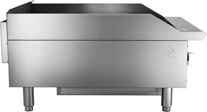 Kratos 24" Wide Commercial Restaurant Gas Countertop Griddle, Thermostatic - Image 2