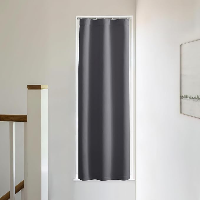 NICETOWN 1 Panel Door Curtain Privacy Thermal Insulated Noise Reducing Blackout - Image 7
