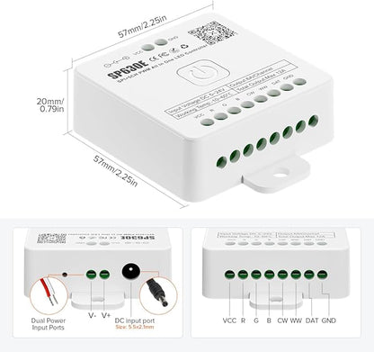 BTF-LIGHTING SP630E Bluetooth Controllers 4 Zones 2.4GHz RF RB3 Remote Kit - Image 5