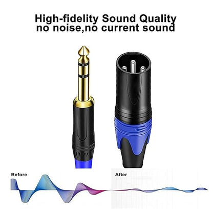 Seefeful XLR Splitter Cable, 1 Female to 2 Male Patch Y Cable, Balanced - Image 6