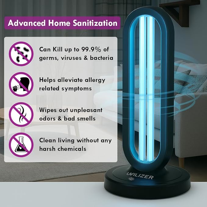 UVILIZER Tower - UV Light Sanitizer & Ultraviolet Lamp - Image 2