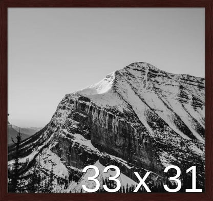 Frame It Easy 33 x 31 Merlot Wood Frame by FrameItEasy