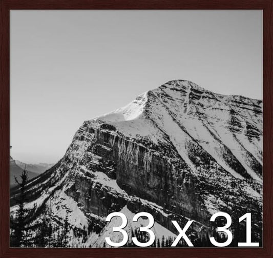 Frame It Easy 33 x 31 Merlot Wood Frame by FrameItEasy