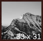 Frame It Easy 33 x 31 Merlot Wood Frame by FrameItEasy