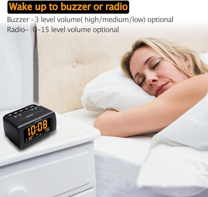 DreamSky Alarm Clock Radios for Bedrooms - Image 4