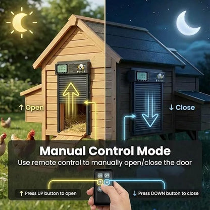 XRDZYXGS Automatic Chicken Coop Door Opener, Space-Saving Roll-up Design - Image 4