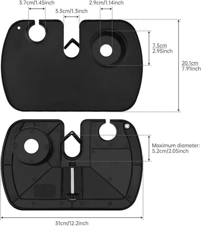 Microphone Stand Tray with Mic Phone Holder, 12.2" x 7.91" Large Shelf - Image 8