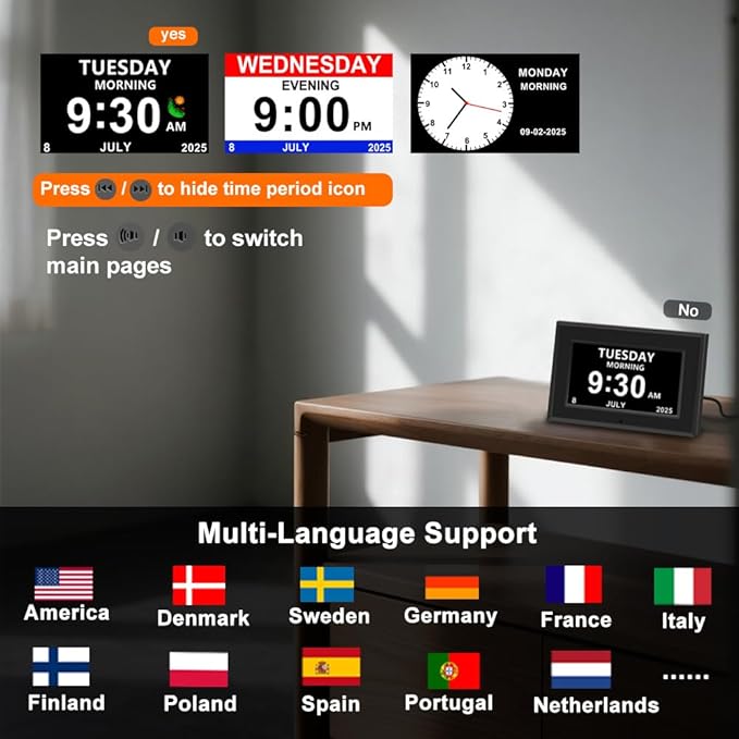 MYFMLI Digital Alarm Clock for Seniors - Image 6