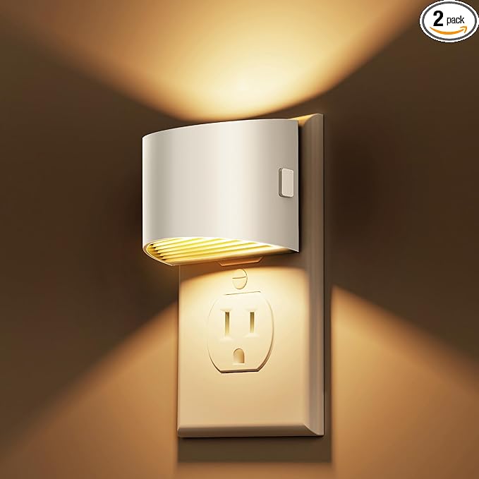 L LOHAS LED Night Lights Plug into Wall, Dimmable Night Light by LLOHASLED