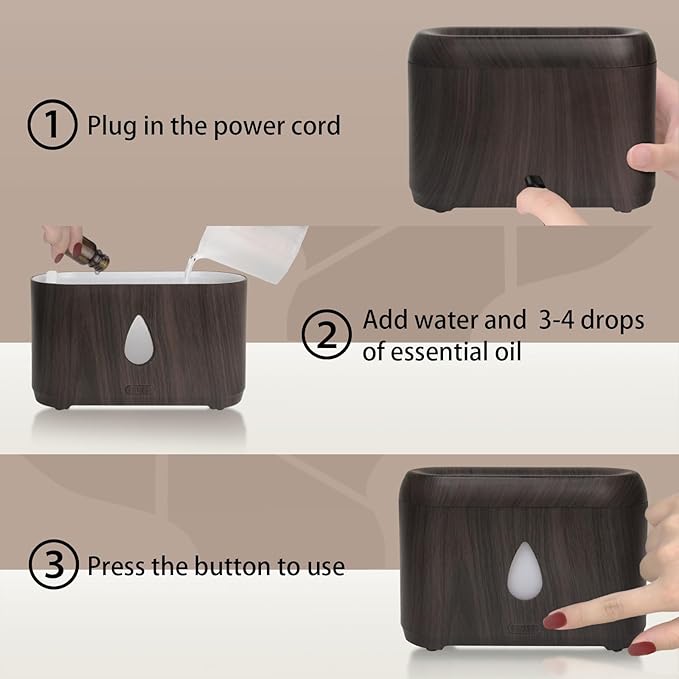 Flame Diffuser for Essential Oils, 200ml Ultrasonic Aroma Diffusers - Image 3