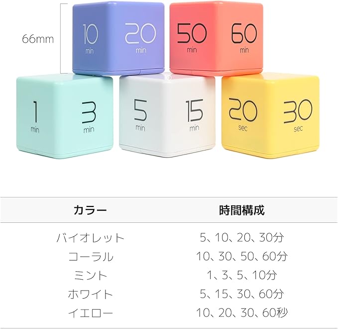 mooas Cube Timer, Timers Cube Flip Block Timers Productivity Gravity Sensor - Image 8